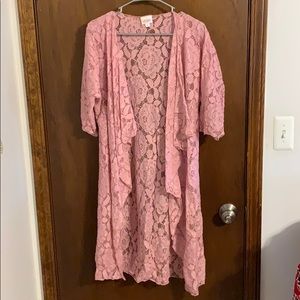 LuLaRoe long floral cardigan